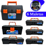 Kit 6 Maletas Ferramentas Caixas Reforçadas Pequena Grande Caixa Mecùnico Reforçada