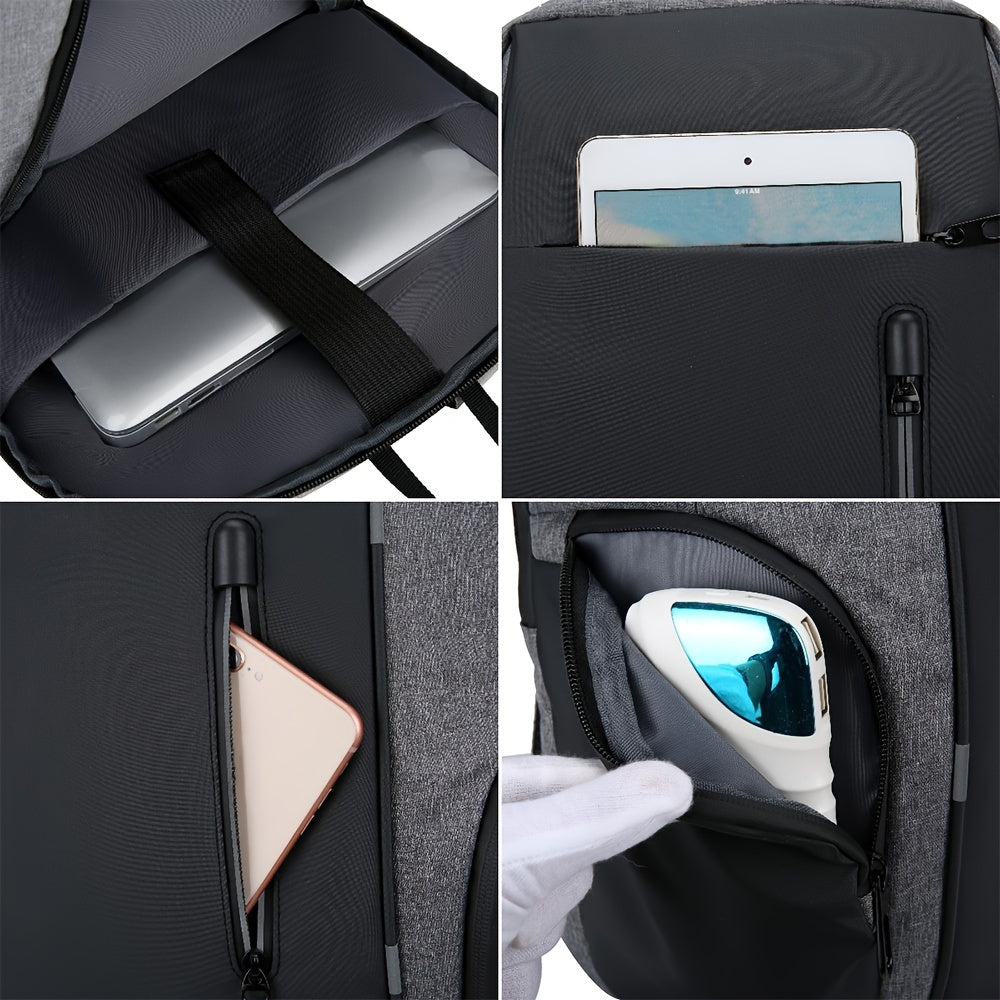 Mochila Unissex Impermeável Anti-Roubo